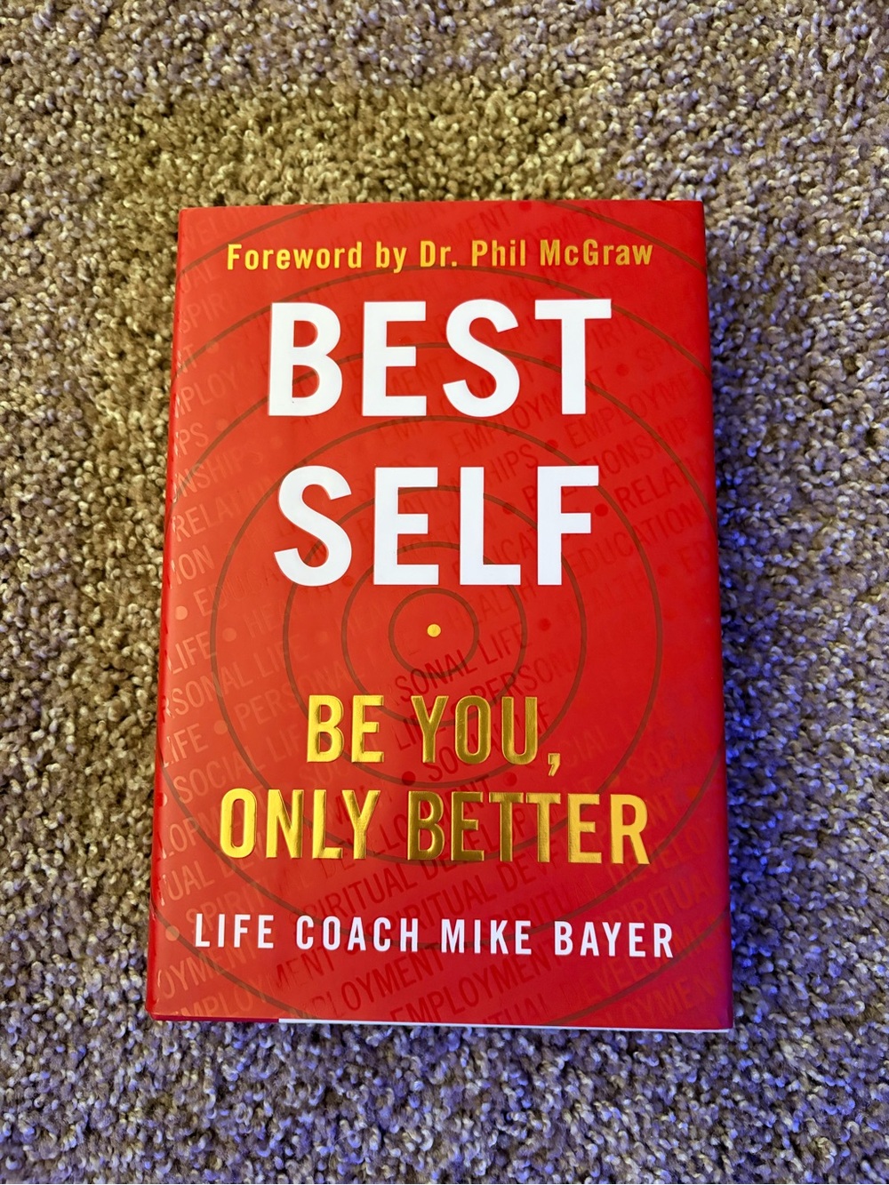 Best Self: Be You, Only Better - Red Hardcover Book